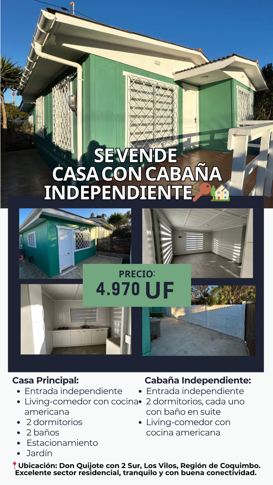 TURISMO NORTE, 2 CASAS, ESQUINA DON QUIJOTE CON DOS SUR